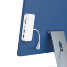 Hub USB-C&reg; multiport 6-en-1 avec support, Blanc, hi-res